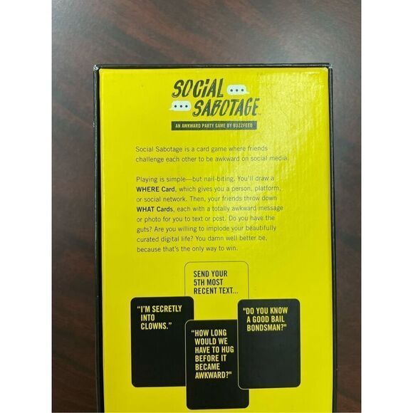 Social Sabotage BuzzFeed Card Game for 3+ players - Picture 3 of 5